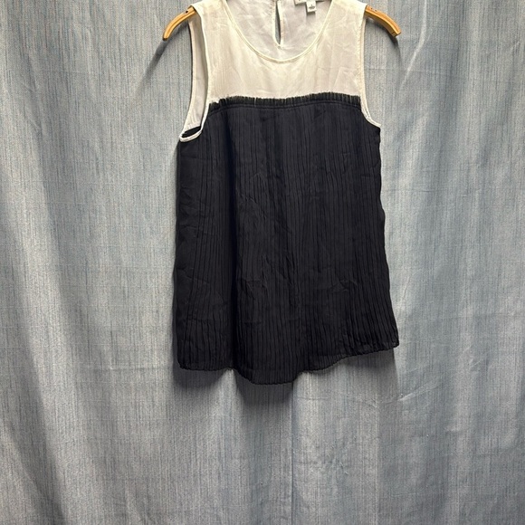 🏴 Banana Republic Cream and Black Sleeveless Tank Top size small - Picture 4 of 9